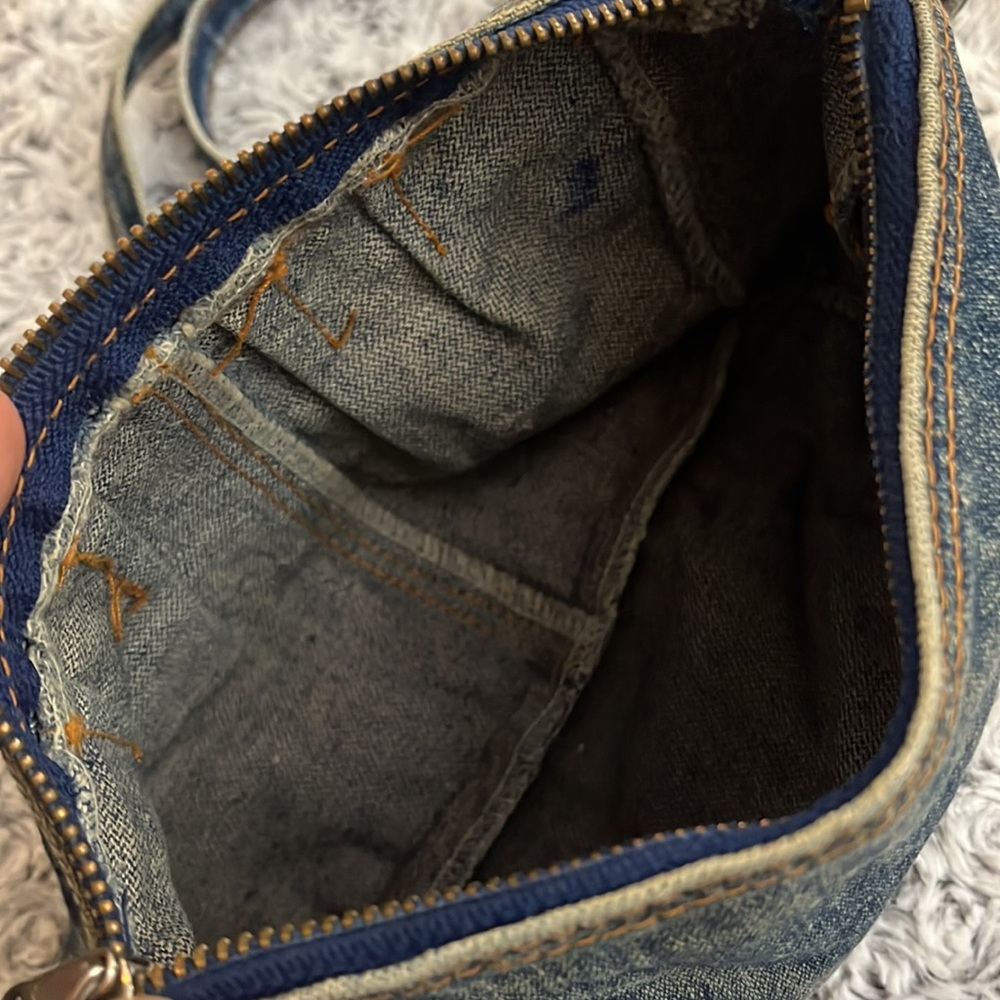 Denim Jeans Vintage Purse Crossbody Shoulder Bag Boho Anthro Coastal Kawaii Goth - Picture 7 of 9